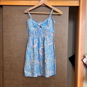 Roxy Blue and Pink Mini Dress